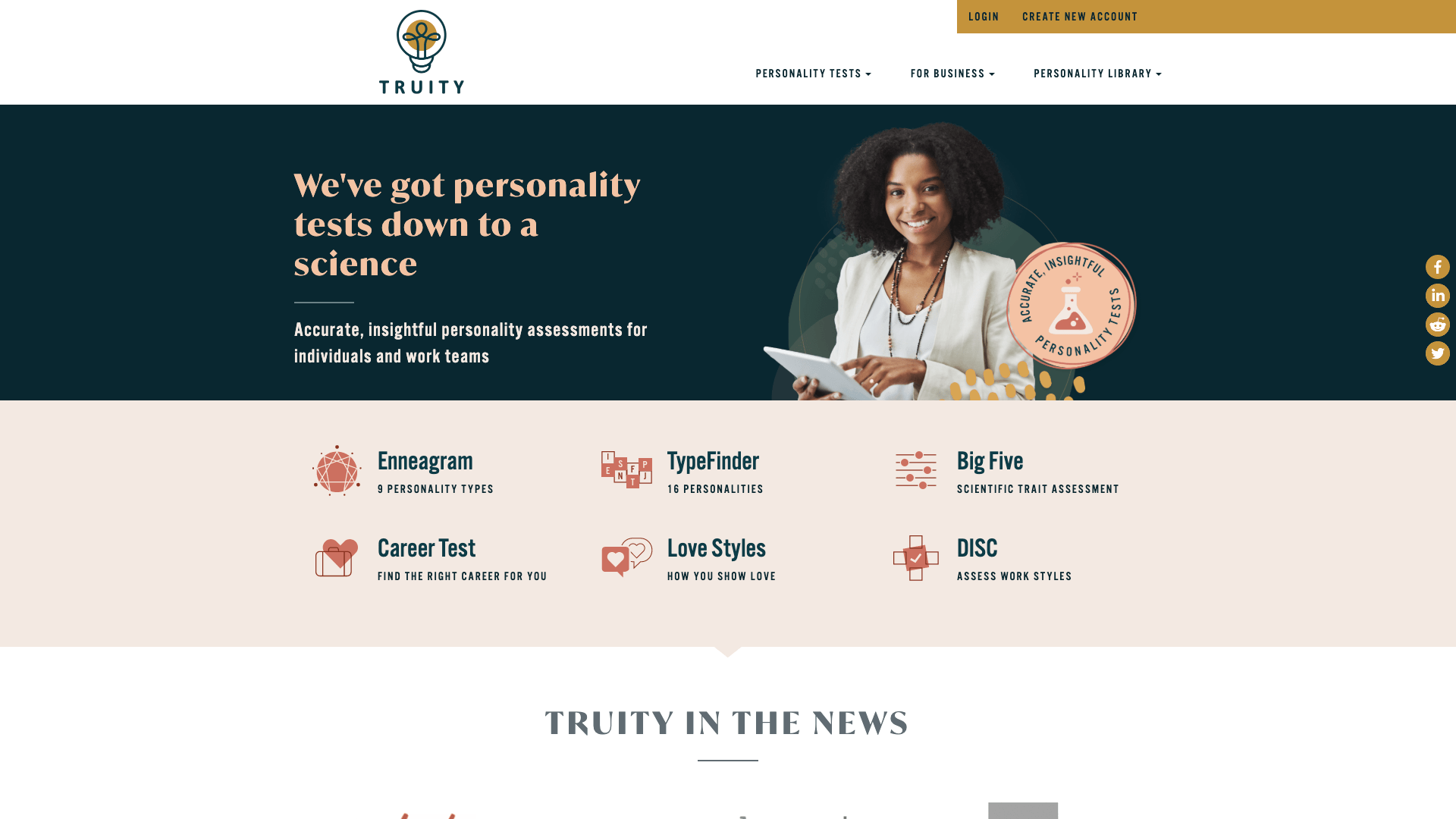 A screenshot of the Truity